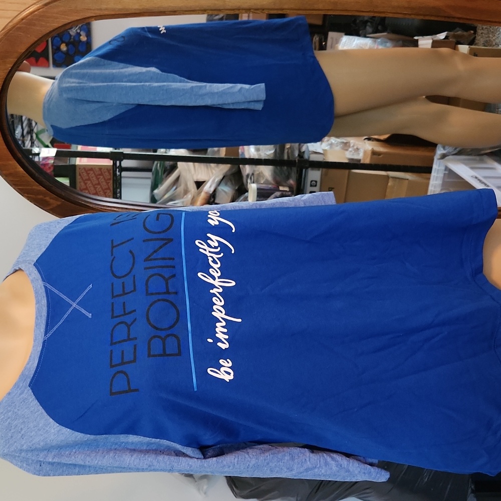 Athletic Works t shirt MD 'Perfect is Boring' ☆  Brand New ☆ no tags